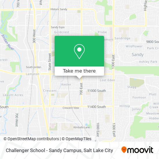 Challenger School - Sandy Campus map