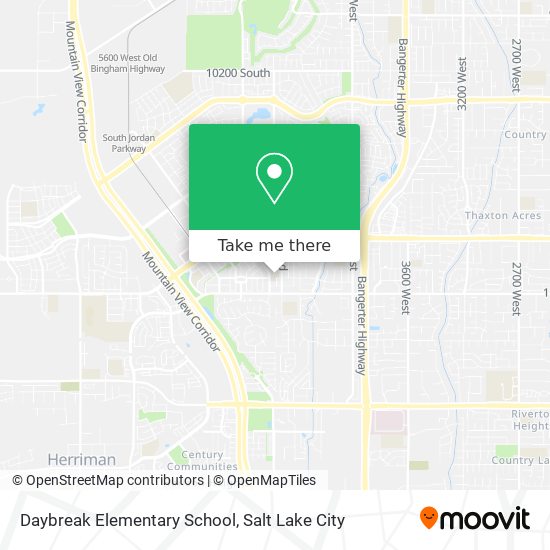 Mapa de Daybreak Elementary School