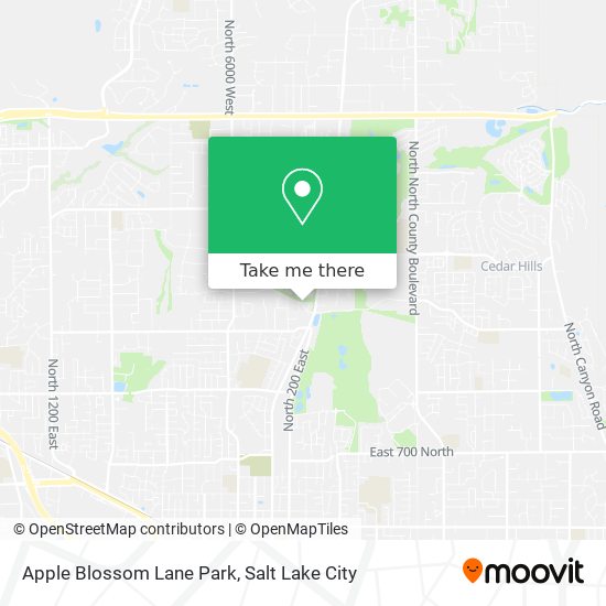 Apple Blossom Lane Park map