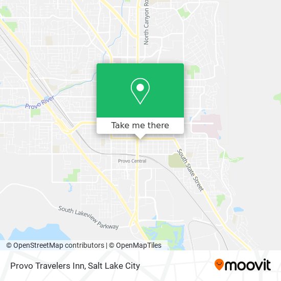 Provo Travelers Inn map