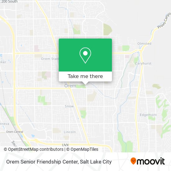Mapa de Orem Senior Friendship Center