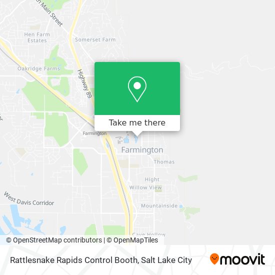 Rattlesnake Rapids Control Booth map