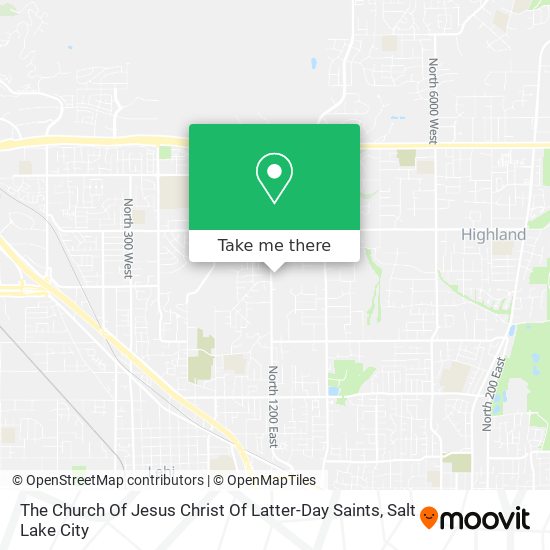 The Church Of Jesus Christ Of Latter-Day Saints map