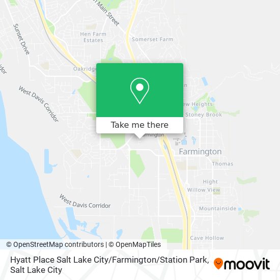 Hyatt Place Salt Lake City / Farmington / Station Park map