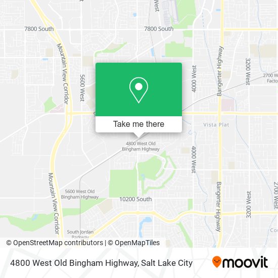 Mapa de 4800 West Old Bingham Highway