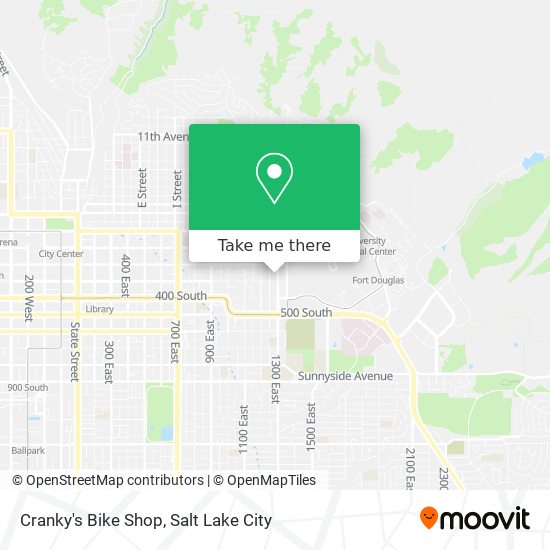 Mapa de Cranky's Bike Shop
