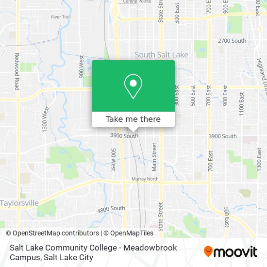 Salt Lake Community College - Meadowbrook Campus map