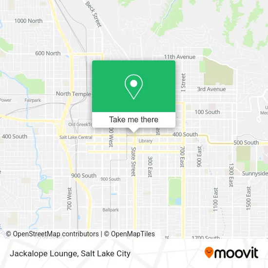 Jackalope Lounge map