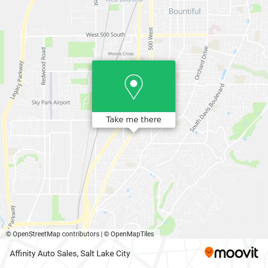 Affinity Auto Sales map