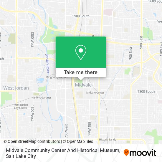 Midvale Community Center And Historical Museum map