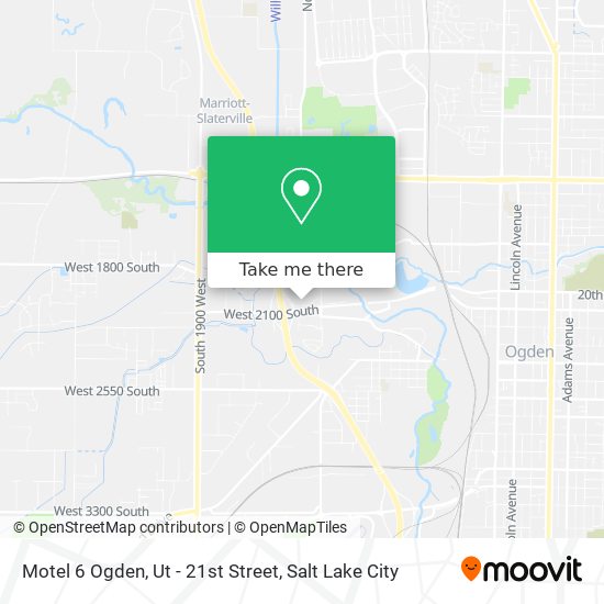 Mapa de Motel 6 Ogden, Ut - 21st Street