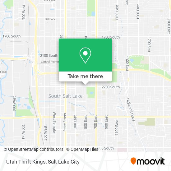 Mapa de Utah Thrift Kings