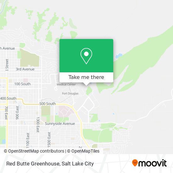 Red Butte Greenhouse map