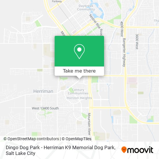 Mapa de Dingo Dog Park - Herriman K9 Memorial Dog Park