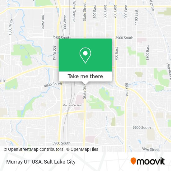 Murray UT USA map