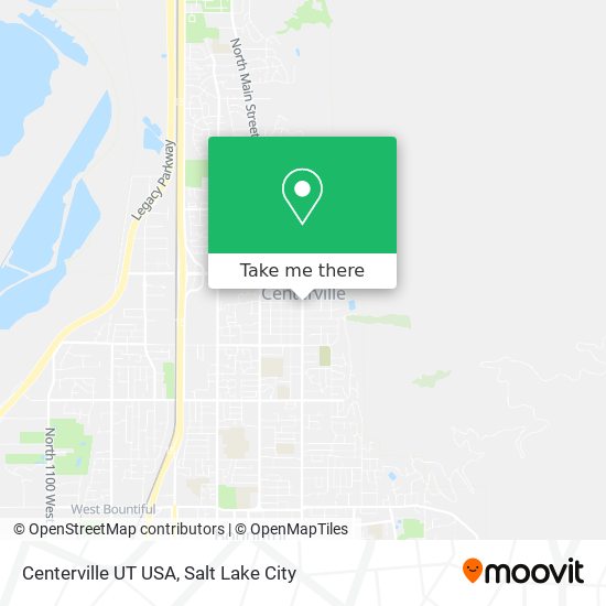 Centerville UT USA map