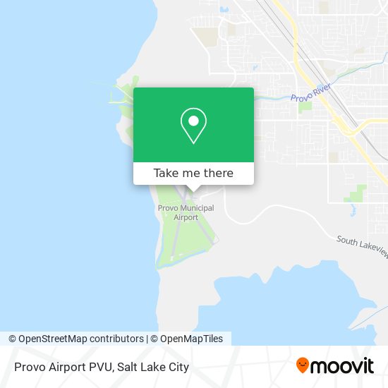 Provo Airport PVU map