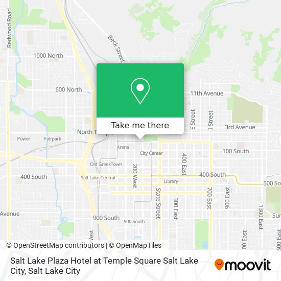 Mapa de Salt Lake Plaza Hotel at Temple Square Salt Lake City