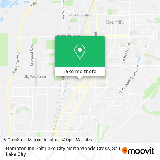 Hampton Inn Salt Lake City North Woods Cross map