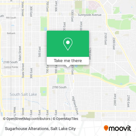 Mapa de Sugarhouse Alterations