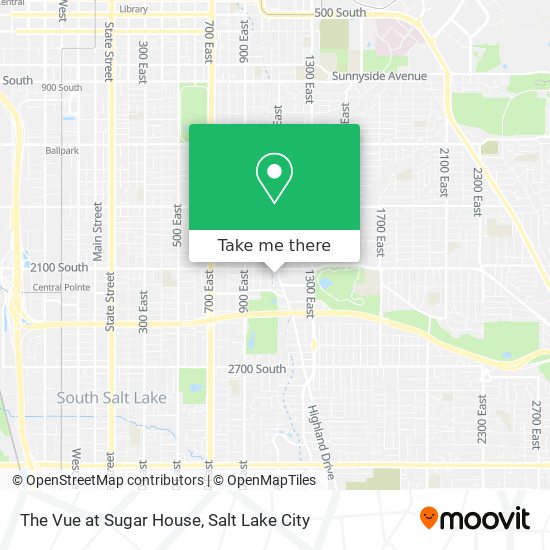 The Vue at Sugar House map