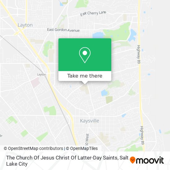 The Church Of Jesus Christ Of Latter-Day Saints map