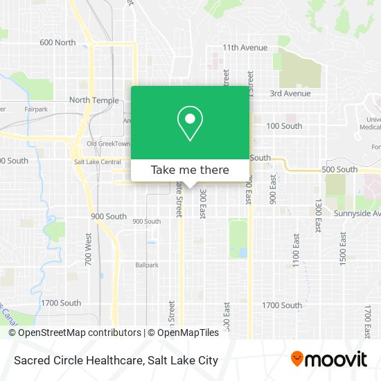 Mapa de Sacred Circle Healthcare