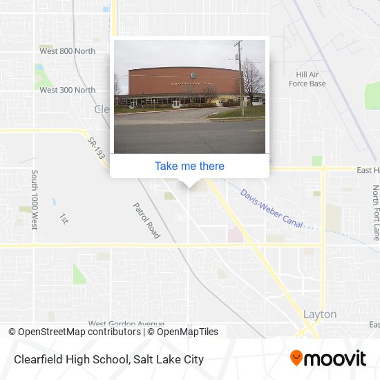 Mapa de Clearfield High School