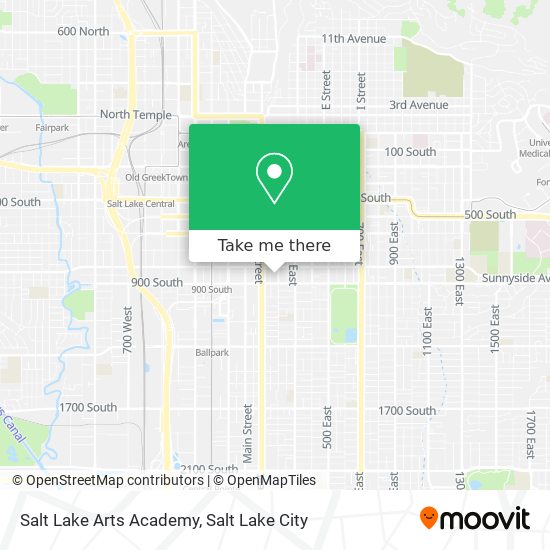 Salt Lake Arts Academy map