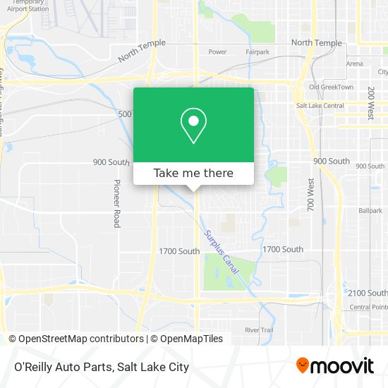 O'Reilly Auto Parts map