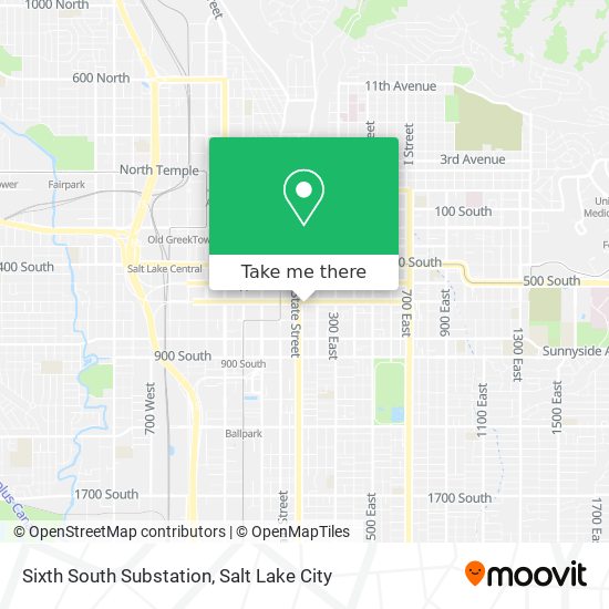 Sixth South Substation map