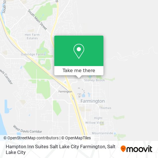 Mapa de Hampton Inn Suites Salt Lake City Farmington