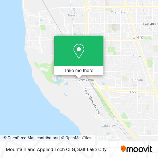 Mapa de Mountainland Applied Tech CLG
