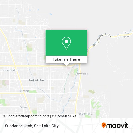 Mapa de Sundance Utah