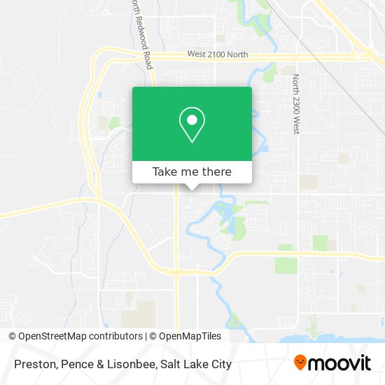 Preston, Pence & Lisonbee map