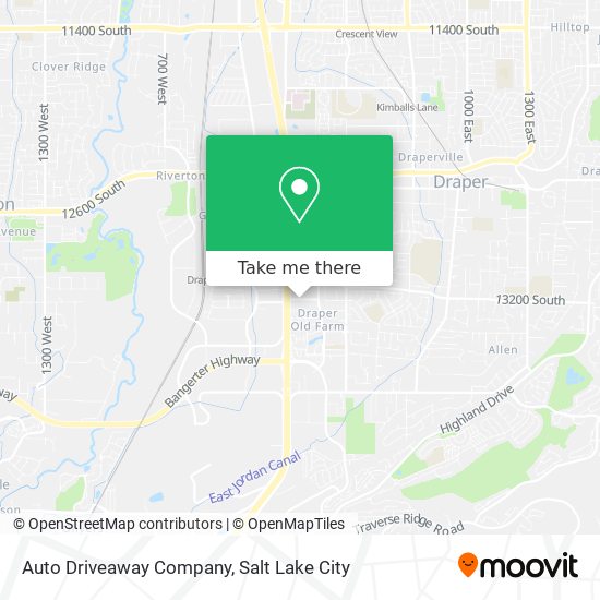 Mapa de Auto Driveaway Company