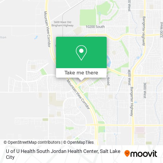 Mapa de U of U Health South Jordan Health Center