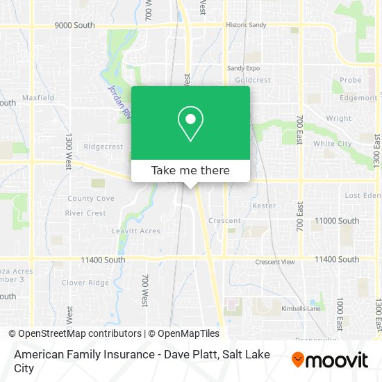 American Family Insurance - Dave Platt map