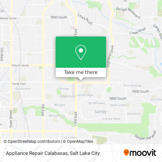 Mapa de Appliance Repair Calabasas