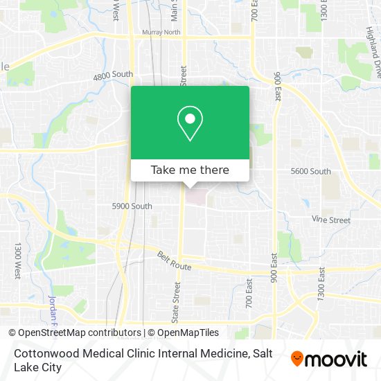 Mapa de Cottonwood Medical Clinic Internal Medicine