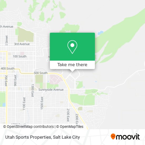 Mapa de Utah Sports Properties