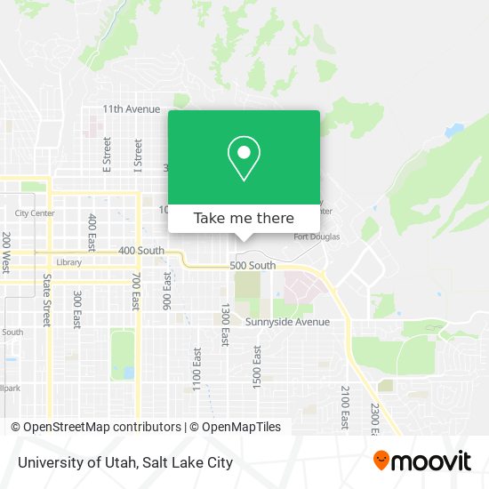 Mapa de University of Utah
