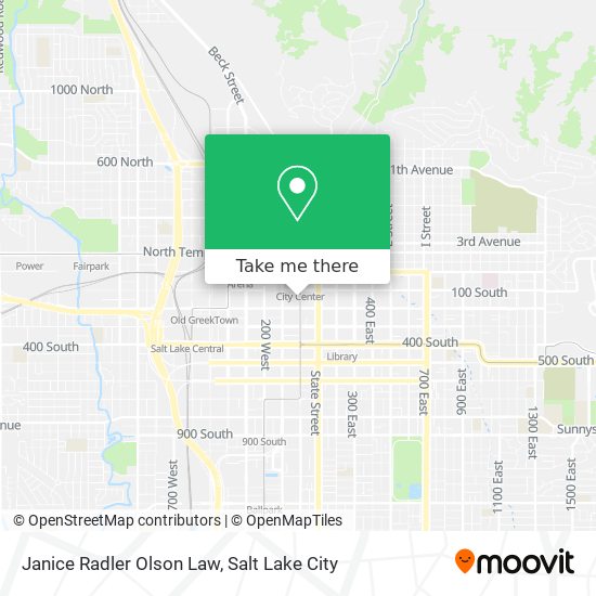 Janice Radler Olson Law map