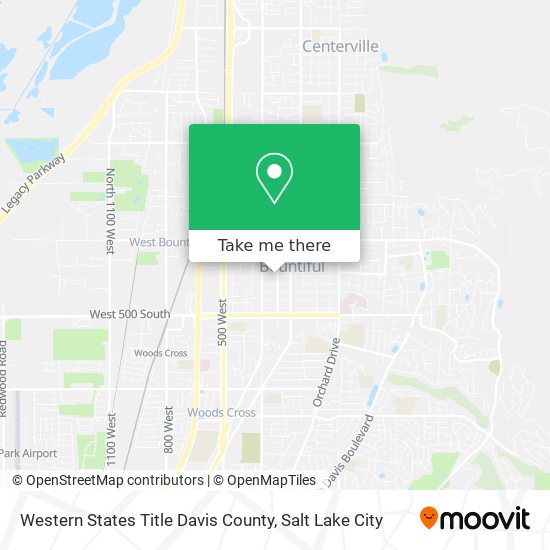 Mapa de Western States Title Davis County