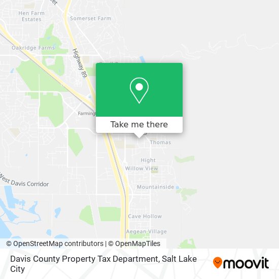 Mapa de Davis County Property Tax Department