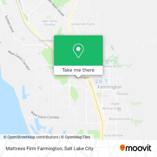 Mapa de Mattress Firm Farmington