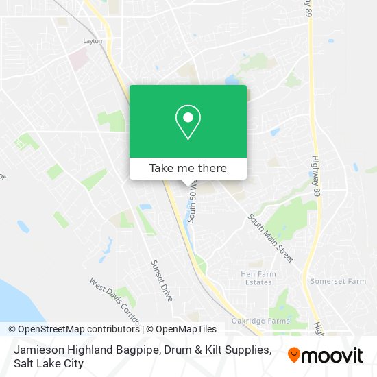 Mapa de Jamieson Highland Bagpipe, Drum & Kilt Supplies