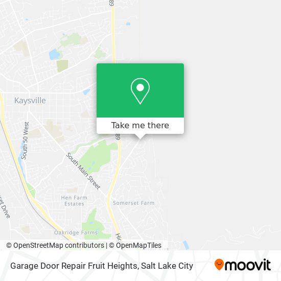 Mapa de Garage Door Repair Fruit Heights