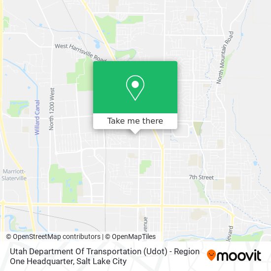 Mapa de Utah Department Of Transportation (Udot) - Region One Headquarter