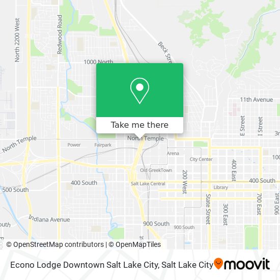 Mapa de Econo Lodge Downtown Salt Lake City